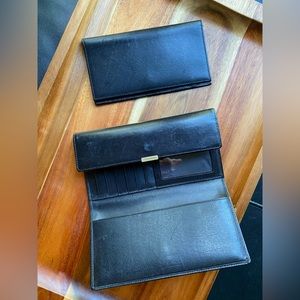 VINTAGE COACH WALLET 2 in 1 - Classy Black Leather rtp$ 219